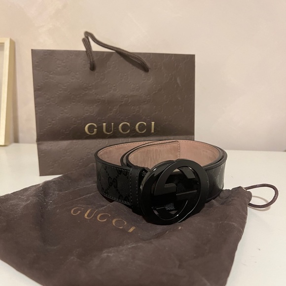 Gucci Belt Unisex Black Color - Picture 3 of 10